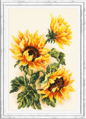 Three Sunflowers by Magic Needle 2017 Counted cross stitch kit