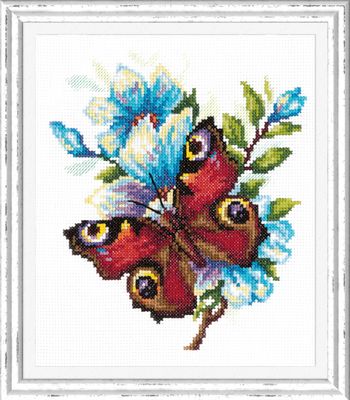 Peacock butterfly by Magic Needle 2012 Counted cross stitch kit
