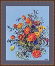 Sunlit Petals by Merejka Counted cross-stitch kit  No paper chart included, digital format only!!!