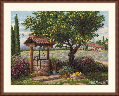 Under the Lemon Tree by Merejka Counted cross-stitch kit  No paper chart included, digital format only!!!