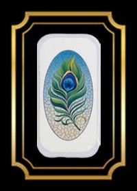 Bead Hide by Just Nan Peacock Feather or Haunted Door. Mystery charm inside each tin!