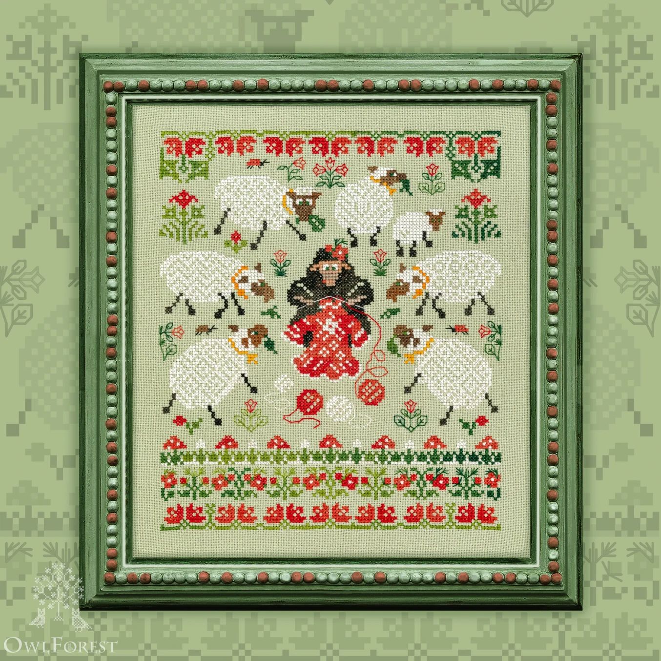 You Are Special by Owl Forest Embroidery 2026 Counted cross stitch pattern Set of OwlForest Hand-Dyed Threads (DMC) 28, 32 ct with 2 str.