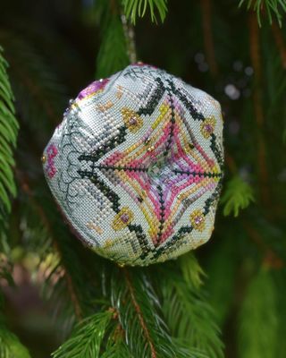 Day 6: A-laying geese by MilleFleur 2026 12 Days of Christmas Series Cross Stitch Pattern with Embellishment Pack