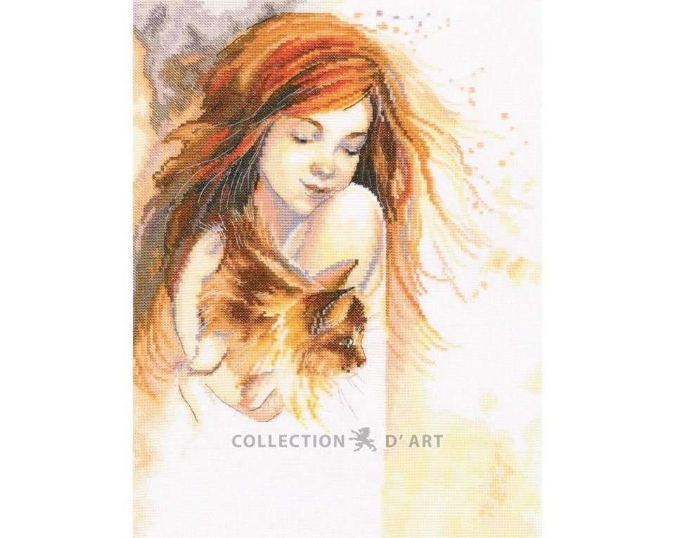 Reds by RTO Cat Collection Сounted Cross Stitch Kit