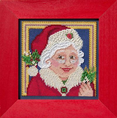Mrs. Claus by Mill Hill 2026 Winter Series Buttons and Beads Kit Beaded cross stitch kit