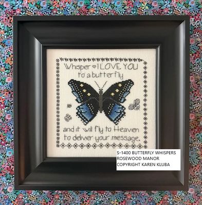 Butterfly Whispers by Rosewood Manor Design 2026 Counted cross-stitch pattern