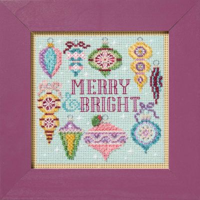 Merry &amp; Bright by Mill Hill 2026 Winter Series Buttons and Beads Kit Beaded cross stitch kit