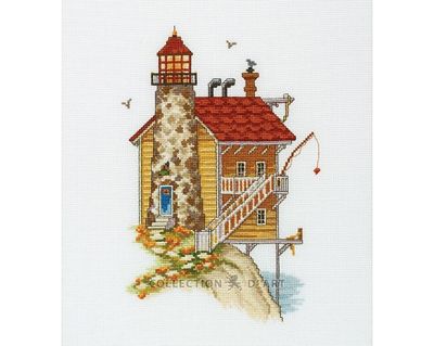 Lighthouse "Stone Wall" by RTO Counted cross-stitch Kit Sea Theme