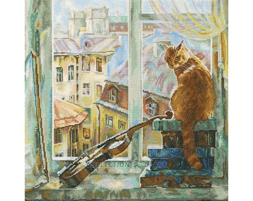 Morning melody by RTO Cat Collection Сounted Cross Stitch Kitt