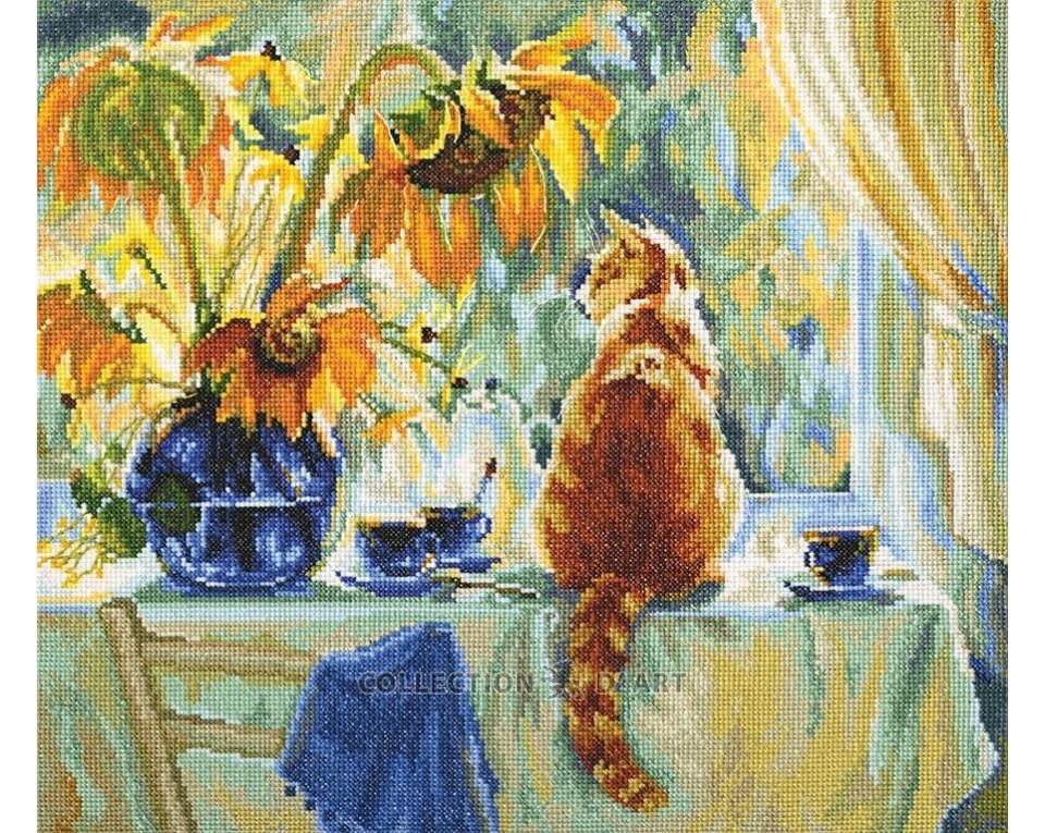 Sunny day by RTO Cat Collection Сounted Cross Stitch Kit