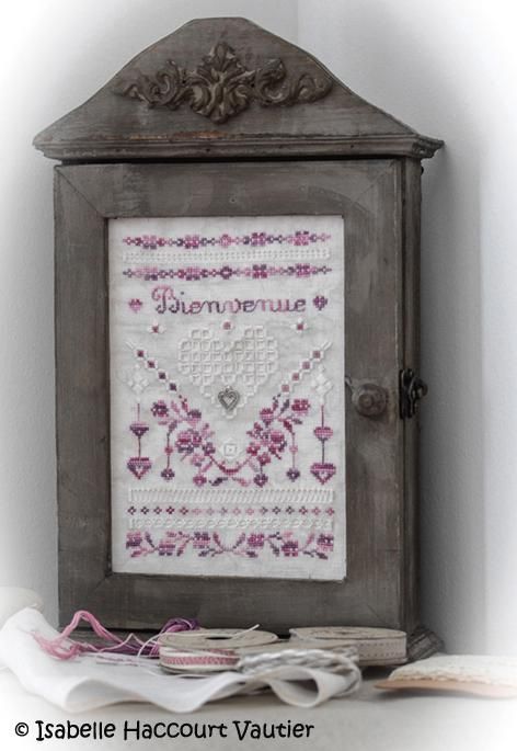 Rosa Luna by Isabelle Haccourt Vautier Hardanger Collection cross-stitch pattern