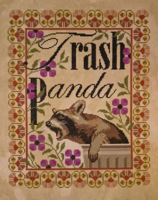 Trash Panda by The Artsy Housewife Exclusive Needlework Marketplace 2026 Counted cross-stitch pattern