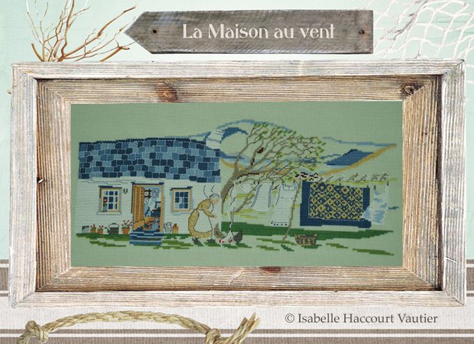 La maison au vent (The House in the Wind) by Isabelle Haccourt Vautier Valeriane Leblond Collection Counted cross-stitch pattern