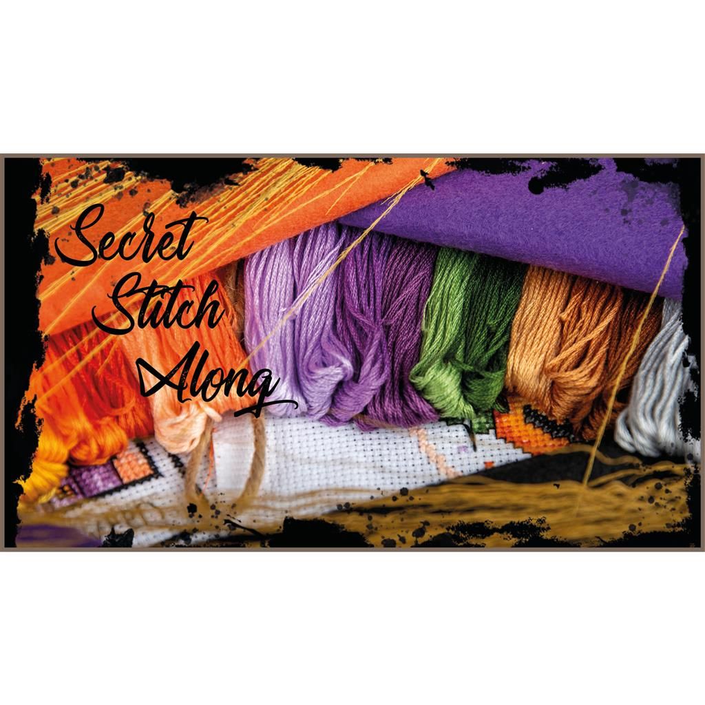 Pre-order! Halloween Stitch Along 2026/4 by Vervaco. Start September 28, 2026. Cross-stitch kit without knowing what the end result will be!