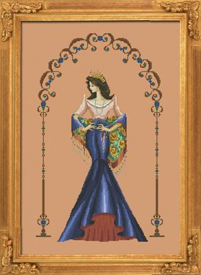 Reina Paz by Bella Filipina Designs 2016 Cross stitch design Lovely fabulous embroidery pattern