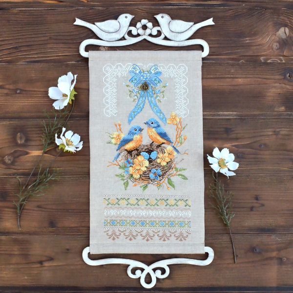 Cozy nest by Tela Artis 2026 Banners Collection Cross and decorative stitches embroidery kit