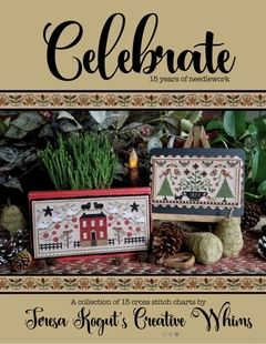 Celebrate by Teresa Kogut's Creative Whims 2020 Cross-Stitch Book of 15 charts