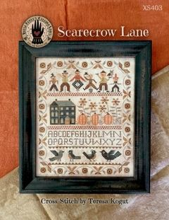 Scarecrow Lane by Teresa Kogut's Creative Whims 2025 Counted Cross-Stitch booklet