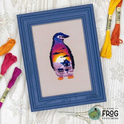 Ice Cap Cabin by Fine Frog Stitching Exclusive Needlework Marketplace 2026 Printed Counted Cross Stitch pattern