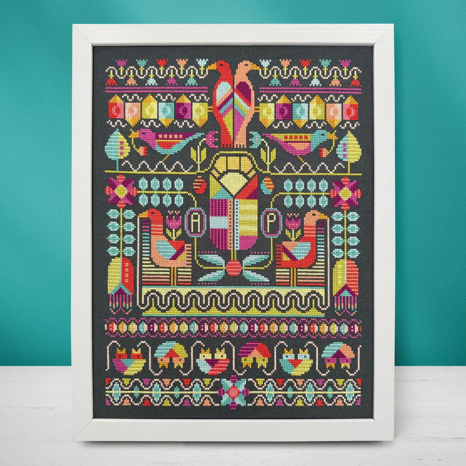 Early Birds by Boomerang Stitches Exclusive Needlework Marketplace 2026 Printed Counted Cross Stitch pattern
