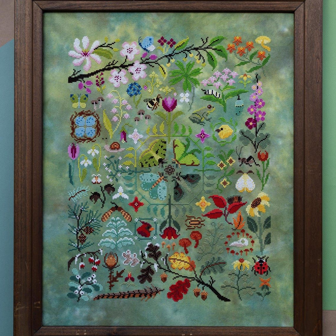 Nature's Journey by Sprouting Lupine Exclusive Needlework Marketplace 2026 Printed counted cross-stitch pattern