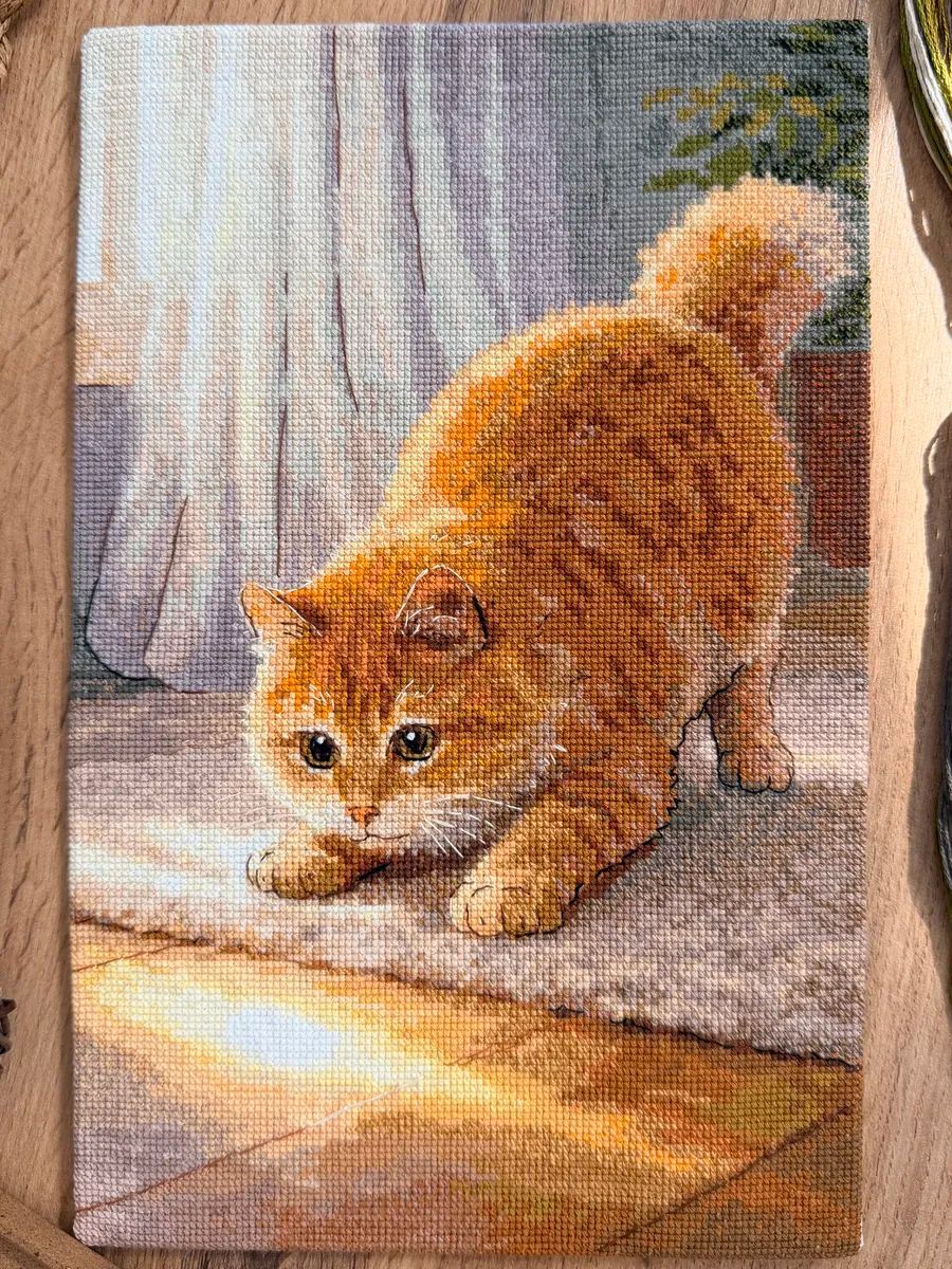 Little Ray of Sunshine by World of Cross Stitch (Mir Vyshivki), designer Elena Zolotukhina, counted cross-stitch kit