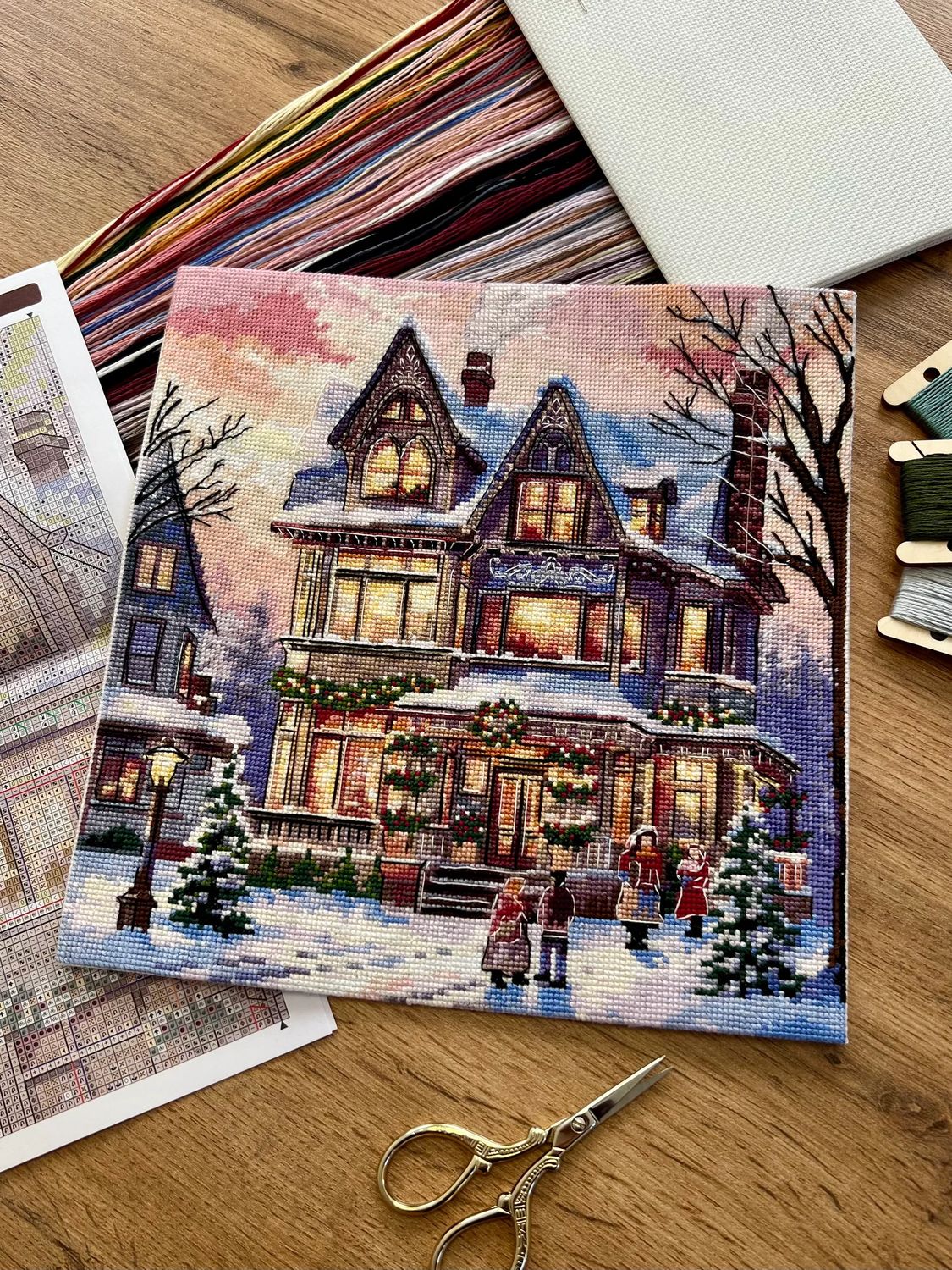 Christmas Eve by World of Cross Stitch (Mir Vyshivki) Counted cross stitch kit