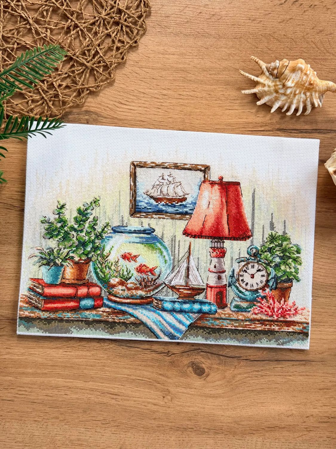 Seaside Nook by World of Cross Stitch (Mir Vyshivki) Counted cross stitch kit