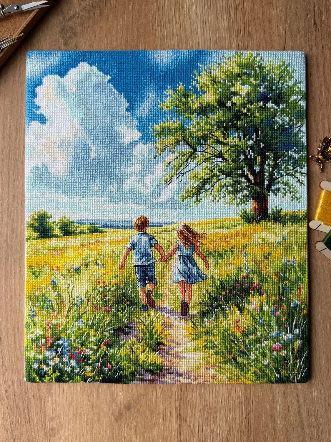 Summer! by World of Cross Stitch (Mir Vyshivki), designer Anastasia Kravtsova, counted cross-stitch kit