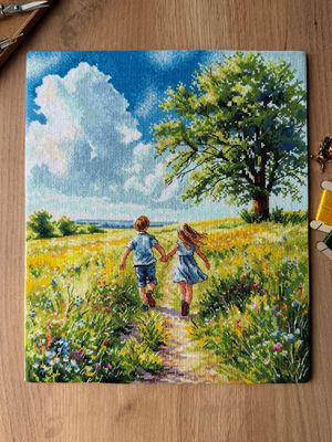 Summer! by World of Cross Stitch (Mir Vyshivki), designer Anastasia Kravtsova, counted cross-stitch kit