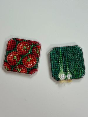 Cherry Tomatoes &amp; Mixed Greens by World of Cross Stitch (Mir Vyshivki) Counted cross-stitch kit