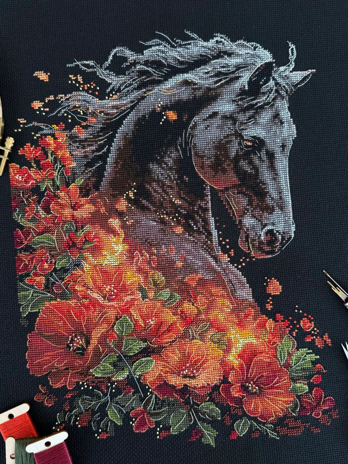 Wild Grace by World of Cross Stitch (Mir Vyshivki), designer Anastasia Kravtsova, counted cross-stitch kit