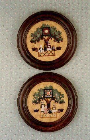 Under The Orchard by Told in a Garden. Designer Marilyn Leavitt-Imblum counted cross-stitch pattern