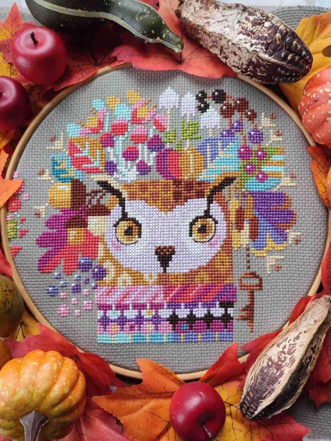 Hoot Vibes Only Part Two by Barbara Ana Designs Exclusive Needlework Marketplace 2026 Counted Cross Stitch Pattern