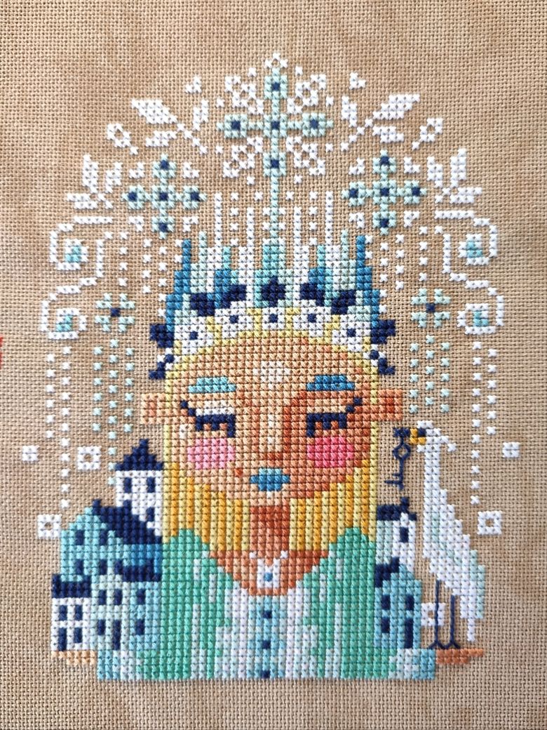 Winter Dreamer by Barbara Ana Designs Seasons' Dreams SAL part four Counted Cross Stitch Pattern