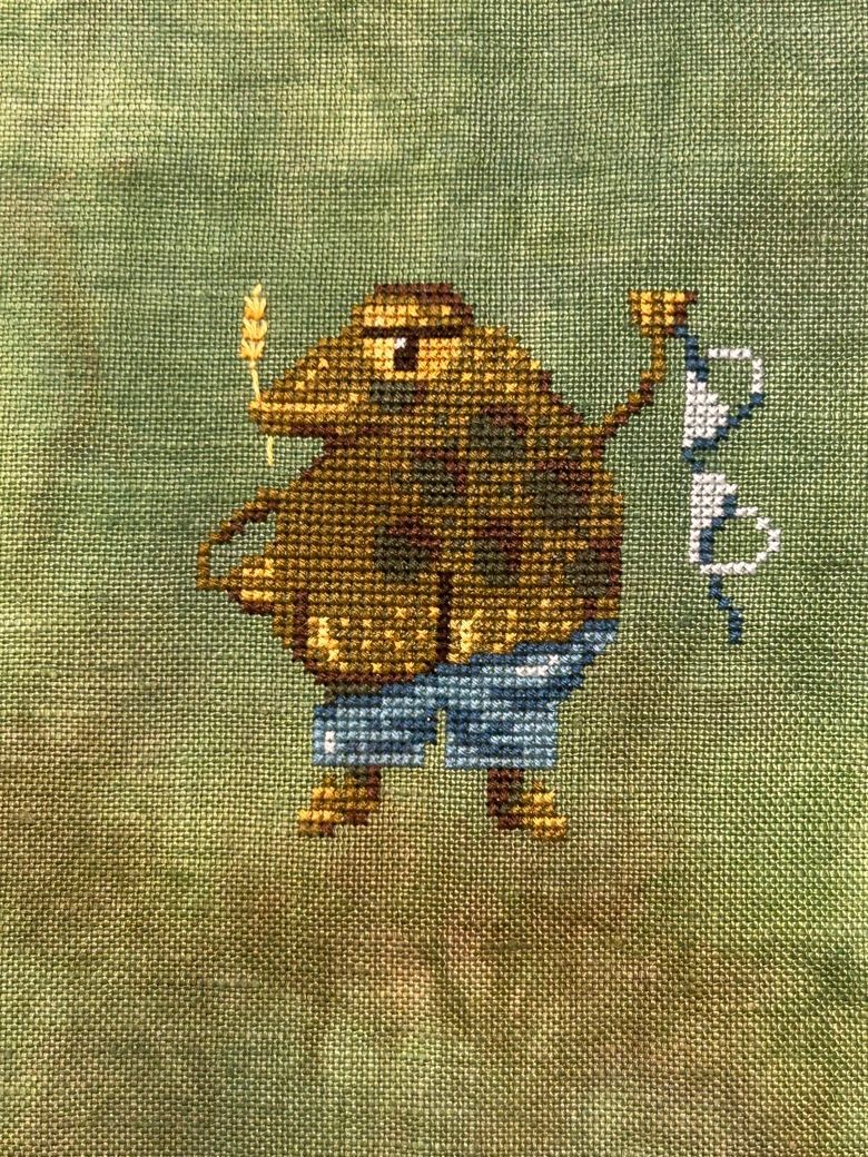 Cheeky Frog by Barbara Ana Designs Counted Cross Stitch Pattern