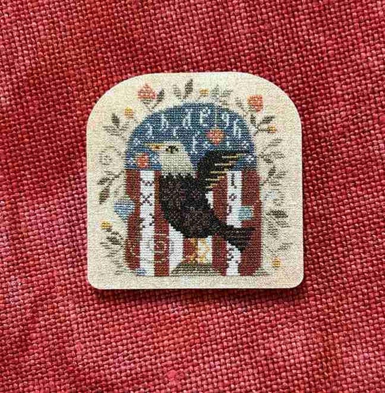 Patriotic ABC Needle Minder by Willoughby Ann
