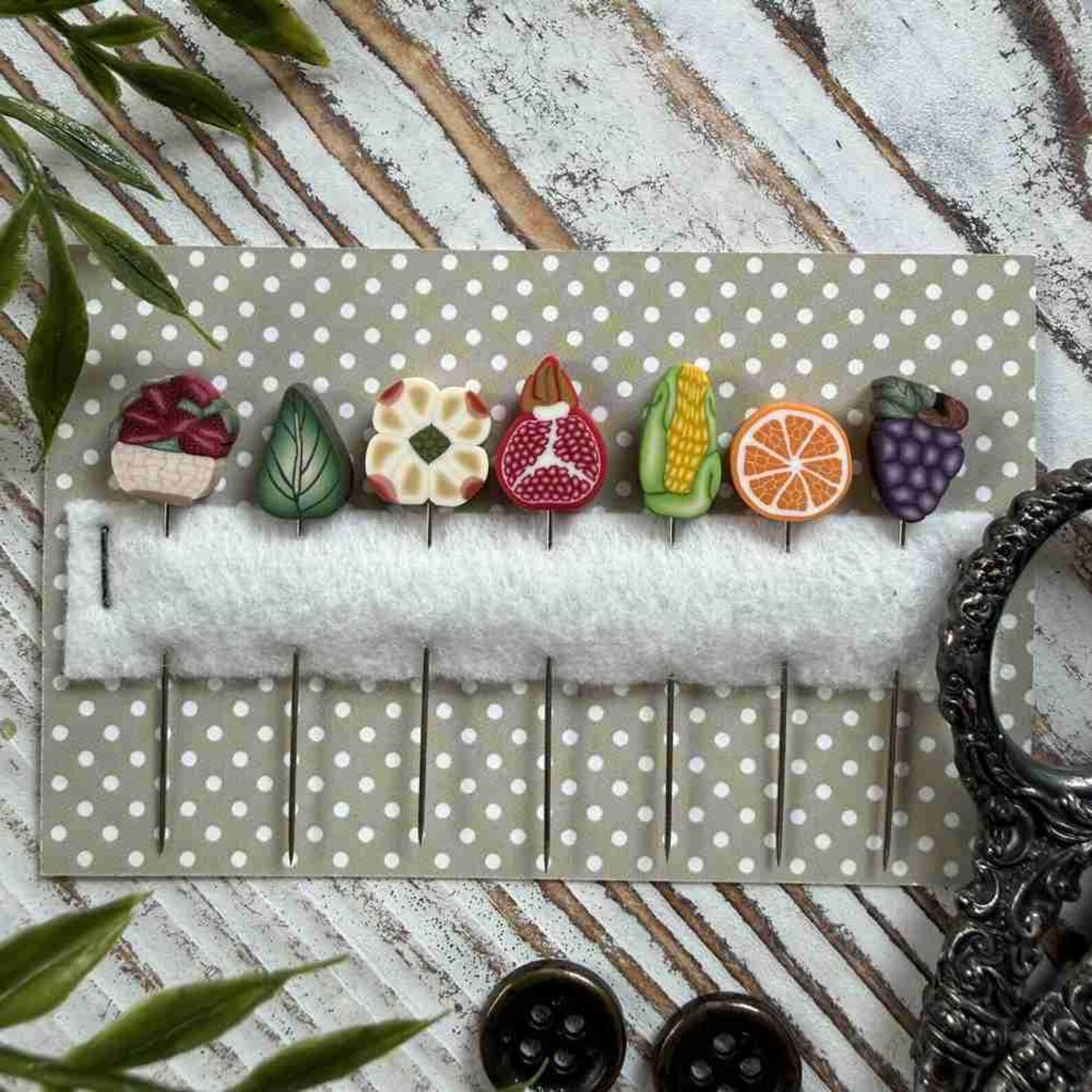 Mixed Garden Pin Set by PuntiniPuntini