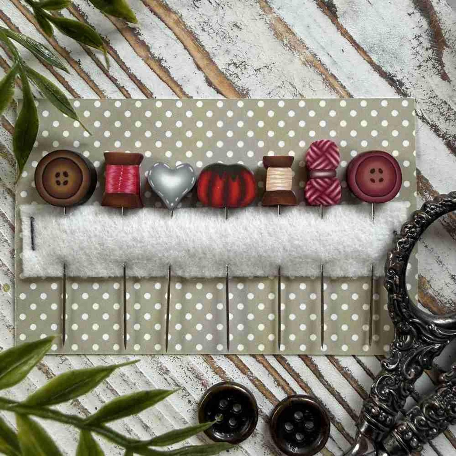 Mixed Garden Pin Set by PuntiniPuntini