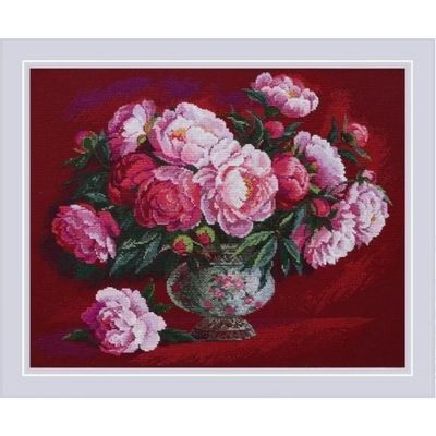 Luxurious Peonies by Riolis 2025 Counted Cross Stitch Kit