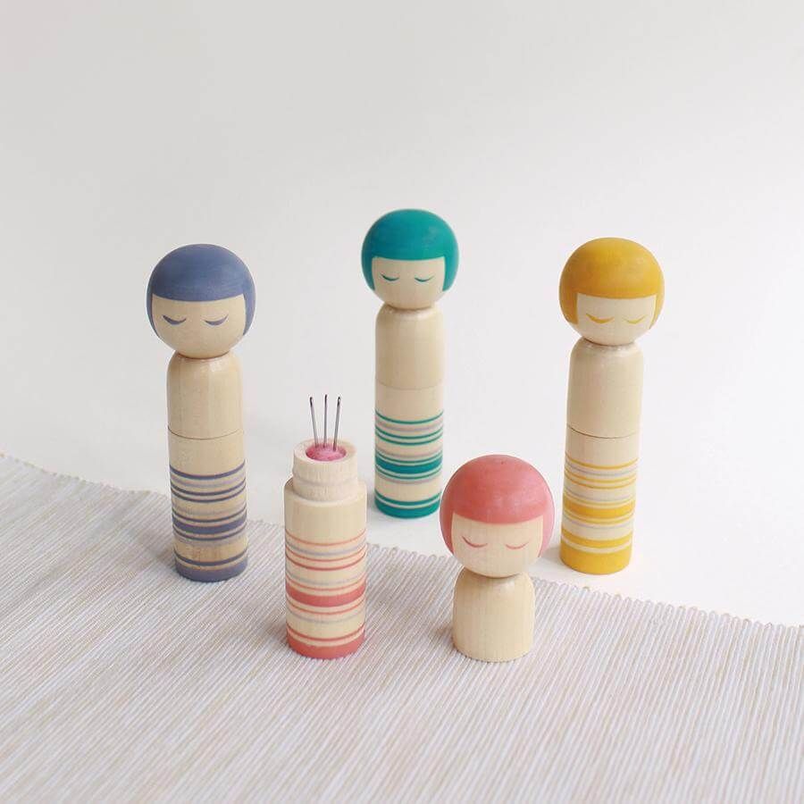 Kokeshi Doll Pincushion by Cohana, Japan