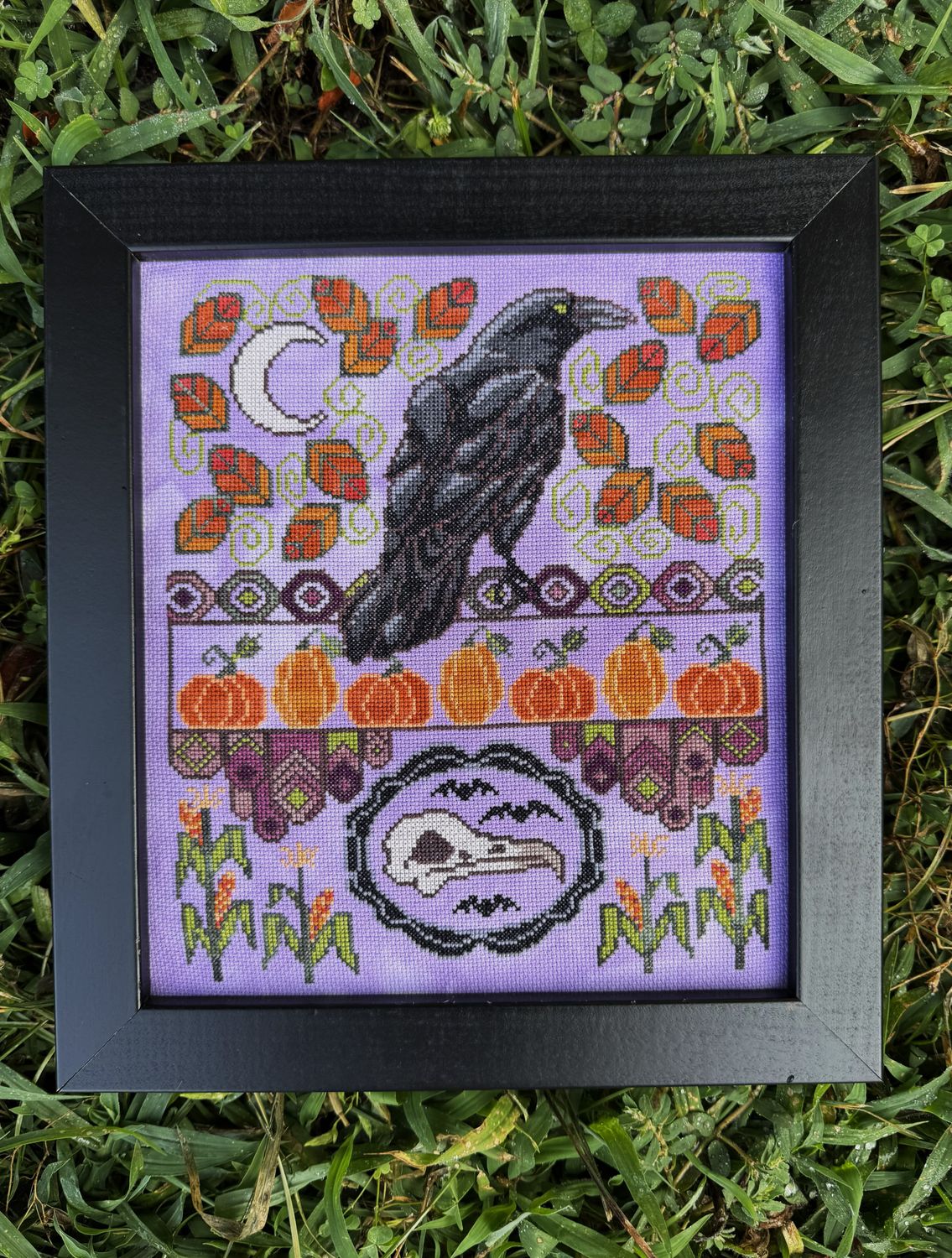 Autumn Raven by The Marigold Needle 2025 Counted cross-stitch pattern