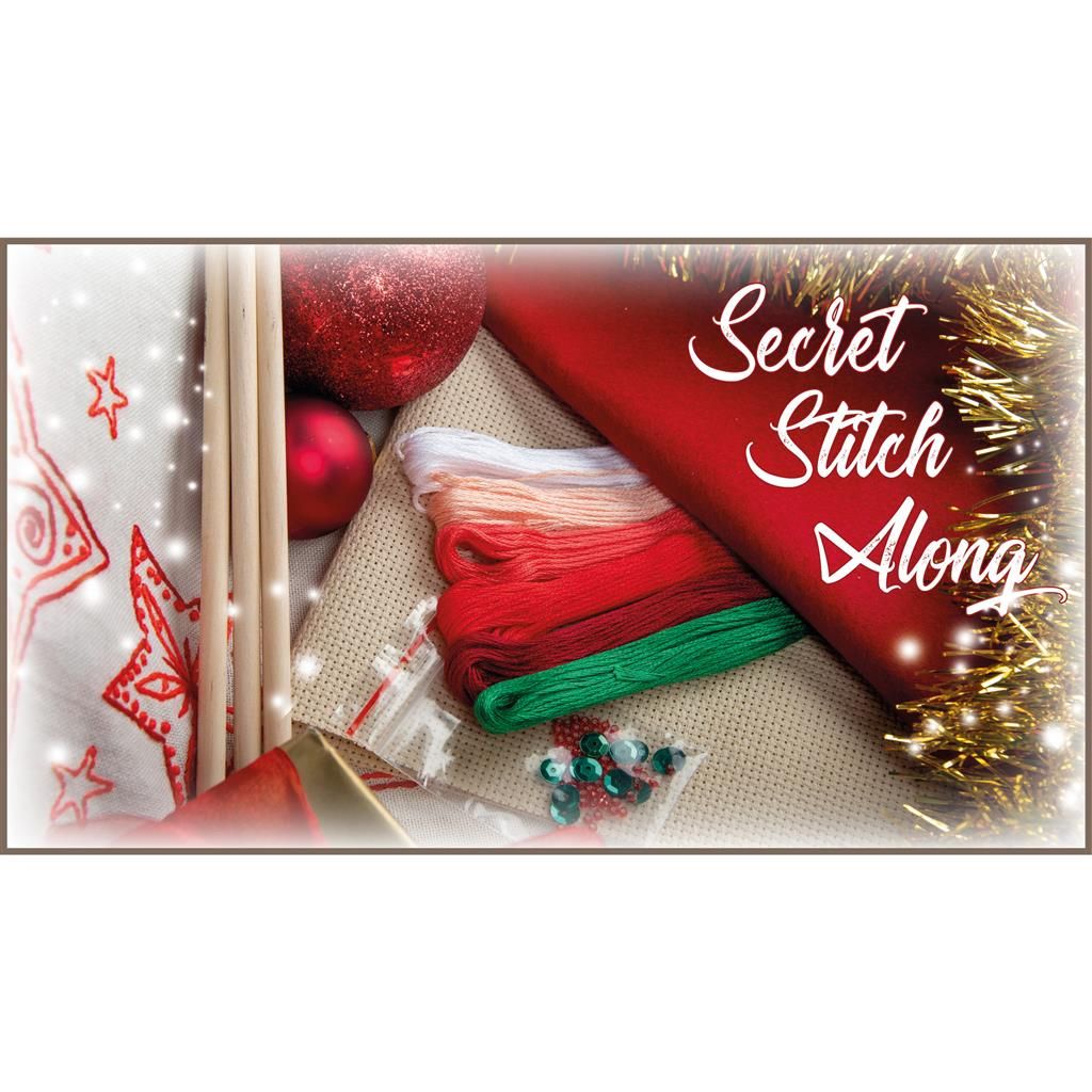Pre-order! Secret Stitch Along 2025/3 Advent Edition by Vervaco Start: December 01, 2026 Cross-stitch kit without knowing what the result will be!