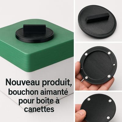 Bouchon boite à canettes NOIR