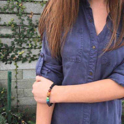 Chakra Lava Stone Crystal Diffuser Bracelet