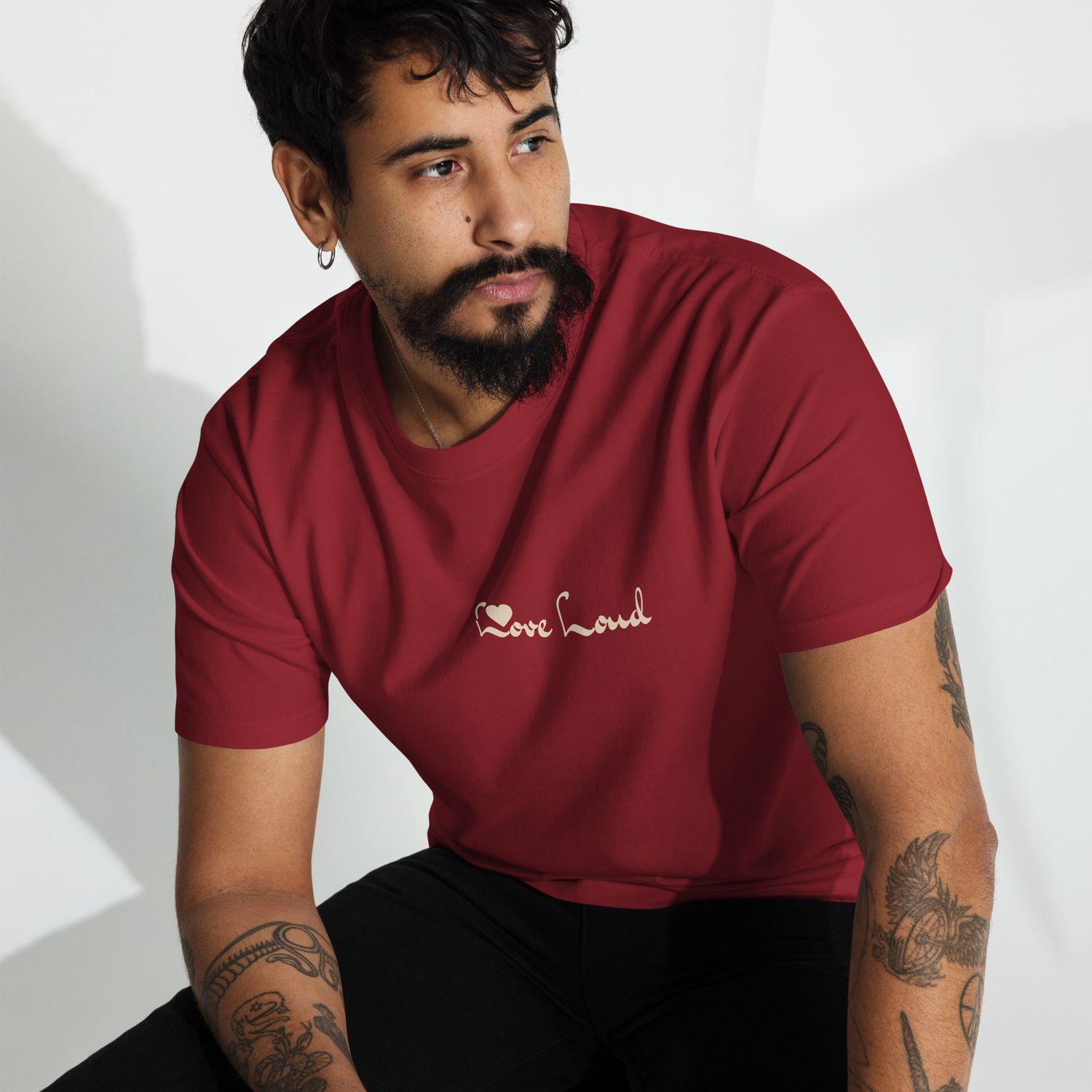 Love Loud - Men’s premium heavyweight tee