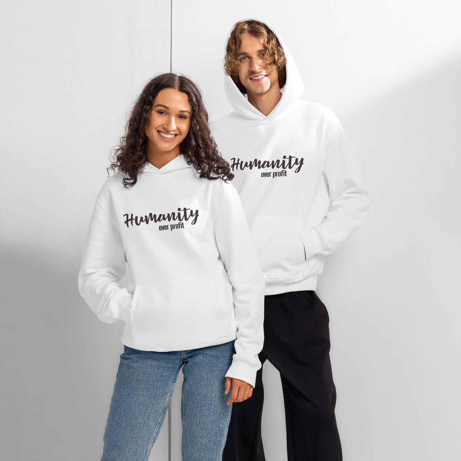 Humanity over Profit | Oversized heavyweight hoodie