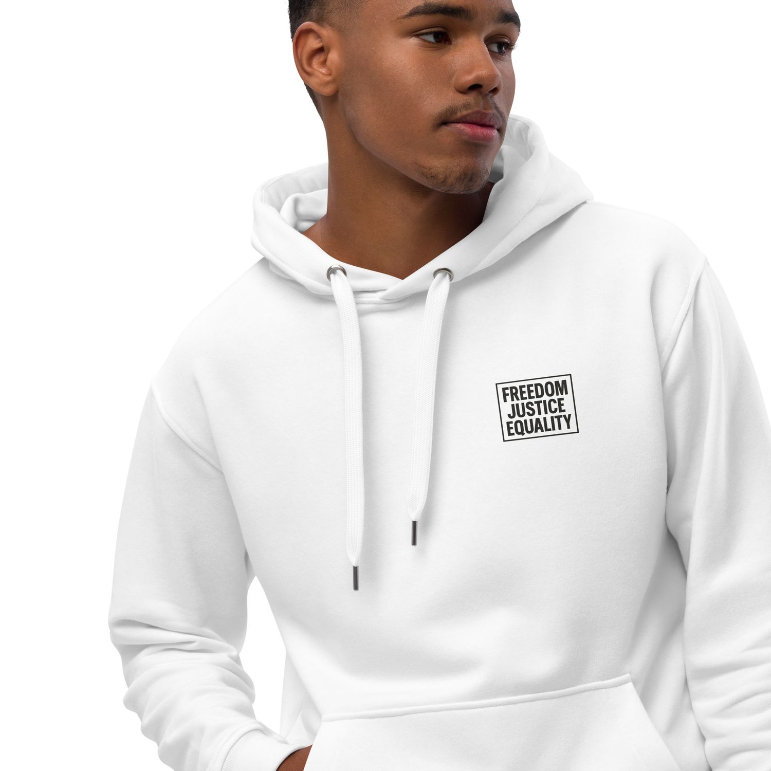 Freedom Justice Equality | Premium eco hoodie