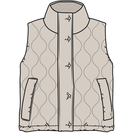 Encinitas Vest, Colour: ALMOND, Size: XS_