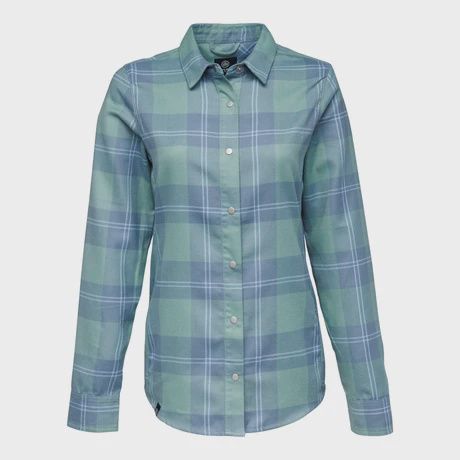 22 BRIGITTE TECH FlANNEL, Color: AGAVE, Size: L